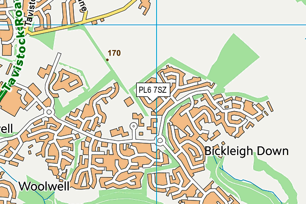 PL6 7SZ map - OS VectorMap District (Ordnance Survey)