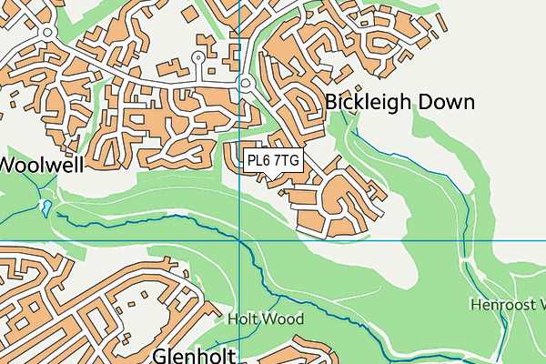 PL6 7TG map - OS VectorMap District (Ordnance Survey)