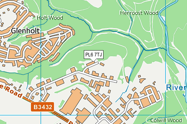 PL6 7TJ map - OS VectorMap District (Ordnance Survey)
