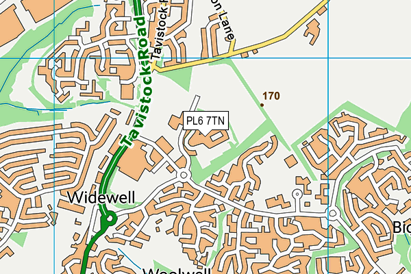 PL6 7TN map - OS VectorMap District (Ordnance Survey)