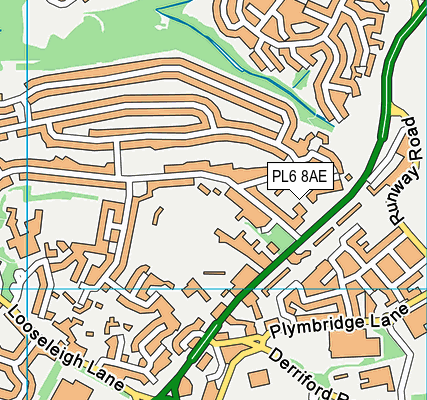 PL6 8AE map - OS VectorMap District (Ordnance Survey)