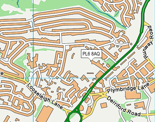 Plymouth College (Delgany Sports Ground) map (PL6 8AQ) - OS VectorMap District (Ordnance Survey)