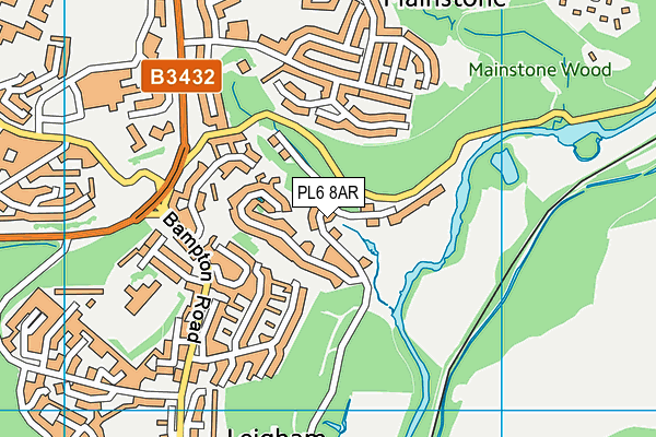 PL6 8AR map - OS VectorMap District (Ordnance Survey)