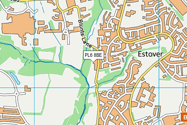 PL6 8BE map - OS VectorMap District (Ordnance Survey)