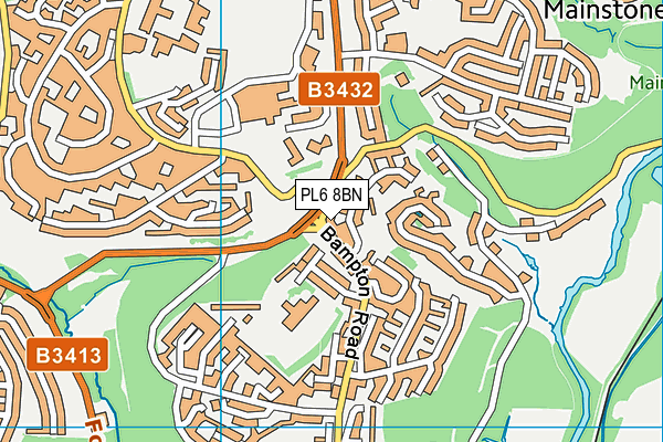 PL6 8BN map - OS VectorMap District (Ordnance Survey)