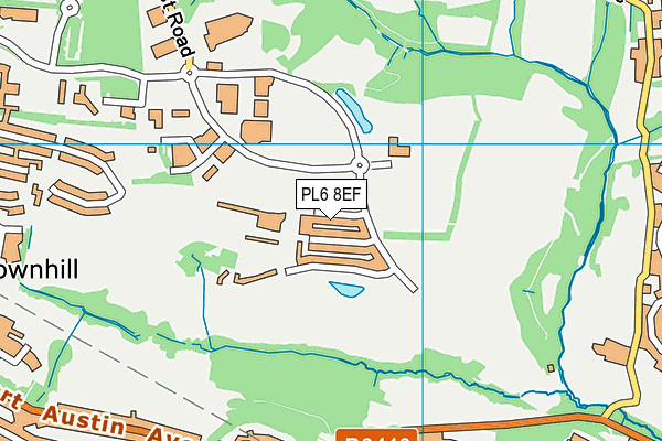 PL6 8EF map - OS VectorMap District (Ordnance Survey)