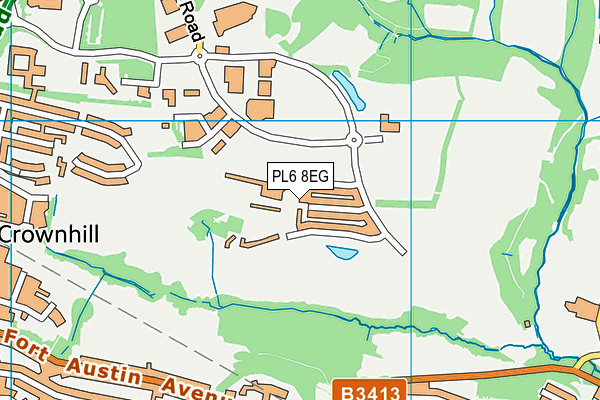 PL6 8EG map - OS VectorMap District (Ordnance Survey)