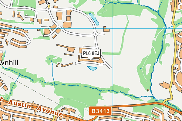 PL6 8EJ map - OS VectorMap District (Ordnance Survey)