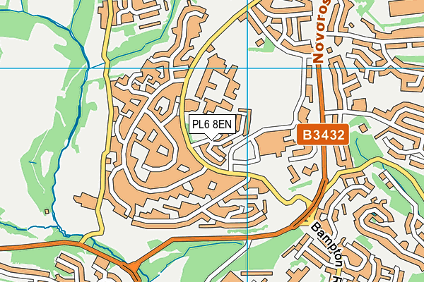 PL6 8EN map - OS VectorMap District (Ordnance Survey)