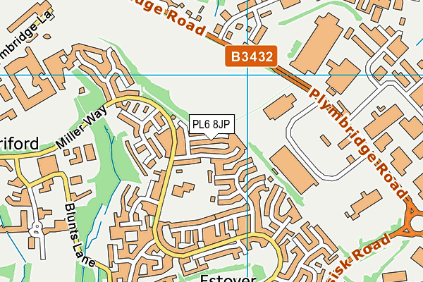 PL6 8JP map - OS VectorMap District (Ordnance Survey)