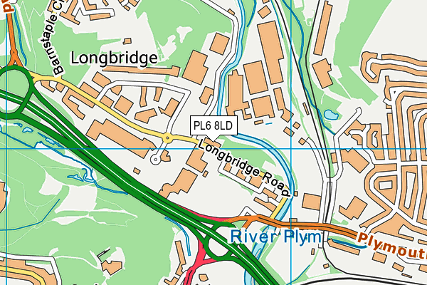 PL6 8LD map - OS VectorMap District (Ordnance Survey)