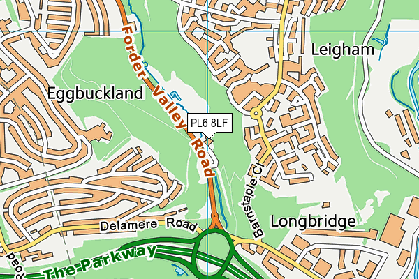 PL6 8LF map - OS VectorMap District (Ordnance Survey)