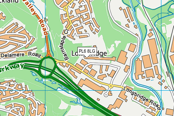 PL6 8LG map - OS VectorMap District (Ordnance Survey)