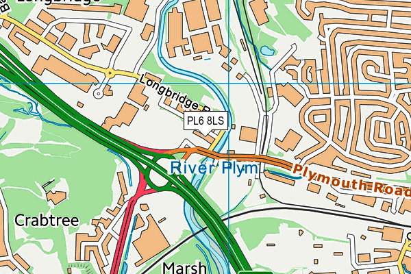 PL6 8LS map - OS VectorMap District (Ordnance Survey)
