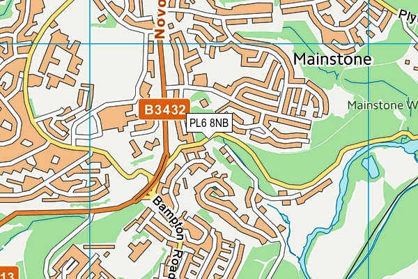 PL6 8NB map - OS VectorMap District (Ordnance Survey)