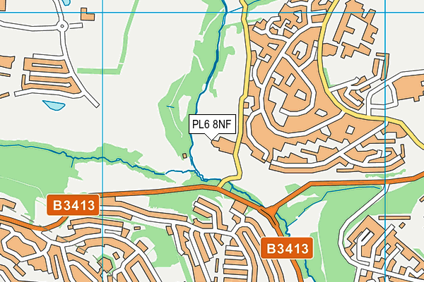 PL6 8NF map - OS VectorMap District (Ordnance Survey)