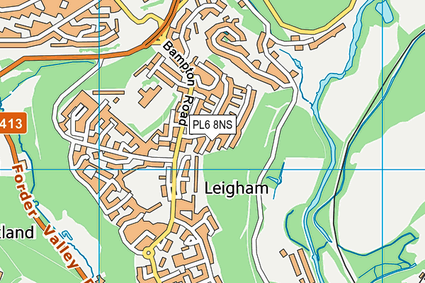 PL6 8NS map - OS VectorMap District (Ordnance Survey)