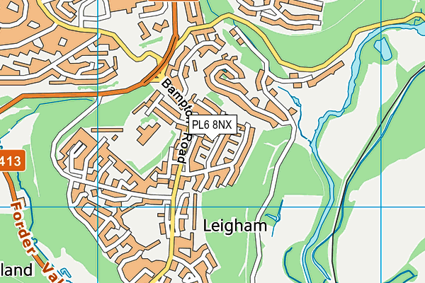 PL6 8NX map - OS VectorMap District (Ordnance Survey)