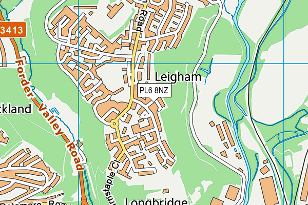 PL6 8NZ map - OS VectorMap District (Ordnance Survey)