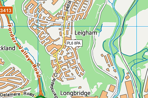 PL6 8PA map - OS VectorMap District (Ordnance Survey)