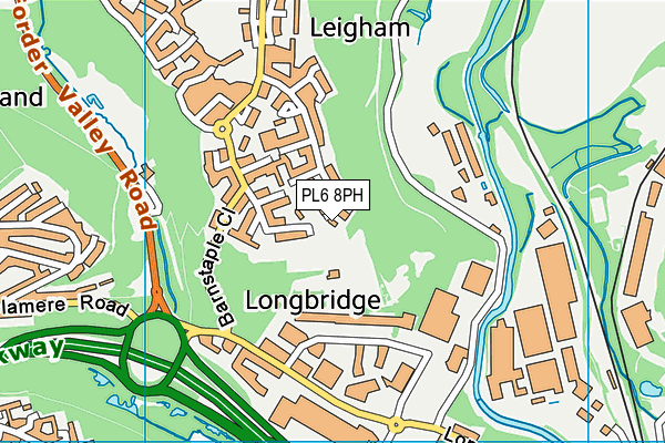 PL6 8PH map - OS VectorMap District (Ordnance Survey)