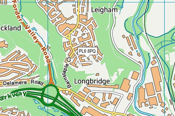 PL6 8PQ map - OS VectorMap District (Ordnance Survey)