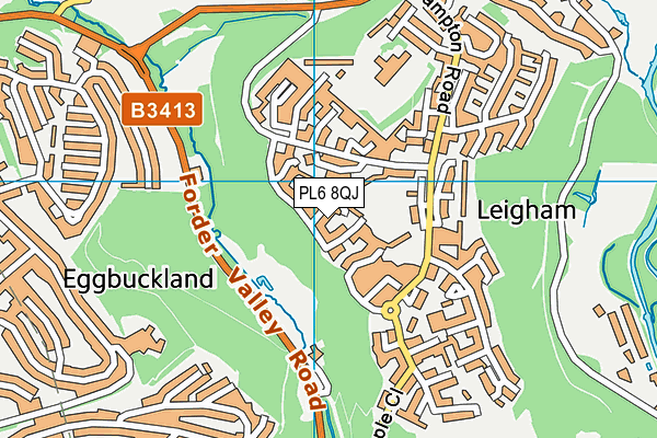 PL6 8QJ map - OS VectorMap District (Ordnance Survey)