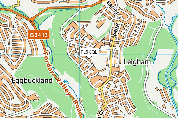 PL6 8QL map - OS VectorMap District (Ordnance Survey)