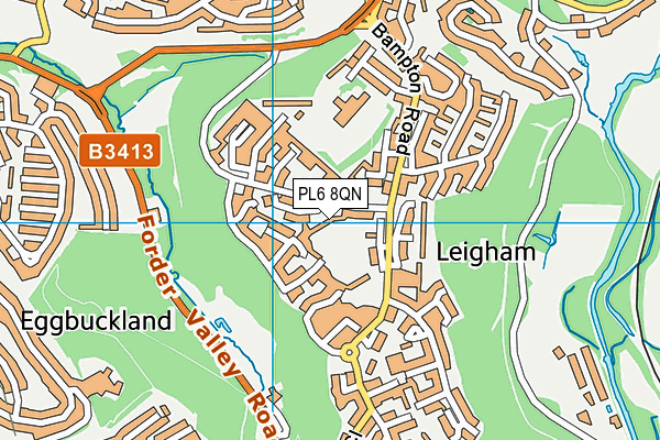 PL6 8QN map - OS VectorMap District (Ordnance Survey)