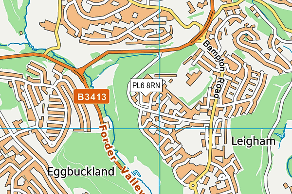 PL6 8RN map - OS VectorMap District (Ordnance Survey)