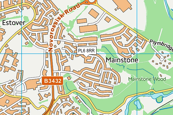 PL6 8RR map - OS VectorMap District (Ordnance Survey)