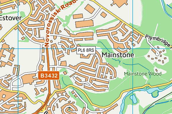 PL6 8RS map - OS VectorMap District (Ordnance Survey)