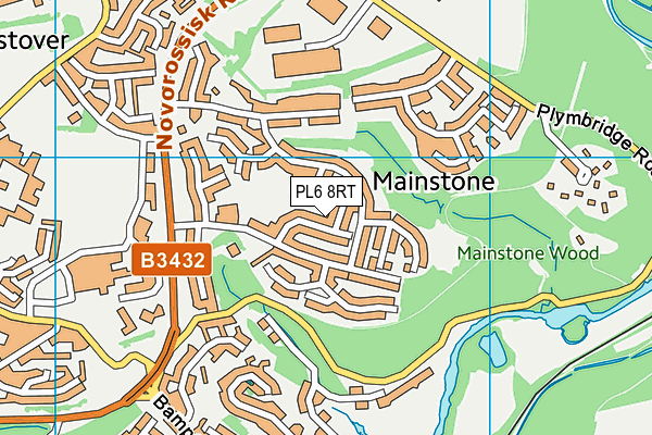 PL6 8RT map - OS VectorMap District (Ordnance Survey)