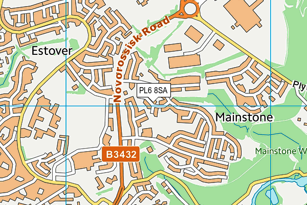 PL6 8SA map - OS VectorMap District (Ordnance Survey)