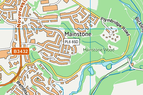 PL6 8SD map - OS VectorMap District (Ordnance Survey)