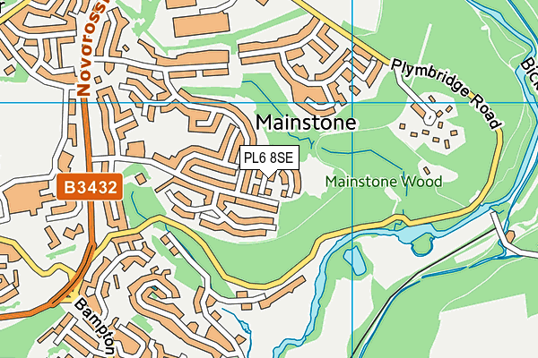 PL6 8SE map - OS VectorMap District (Ordnance Survey)