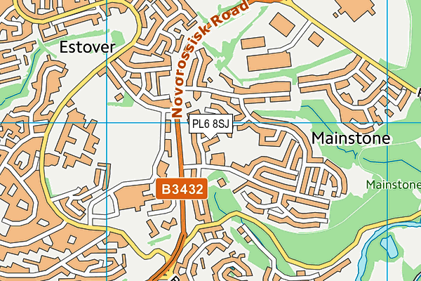 PL6 8SJ map - OS VectorMap District (Ordnance Survey)