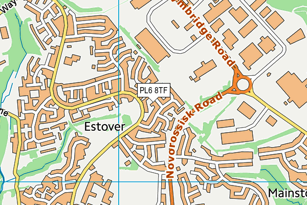 PL6 8TF map - OS VectorMap District (Ordnance Survey)