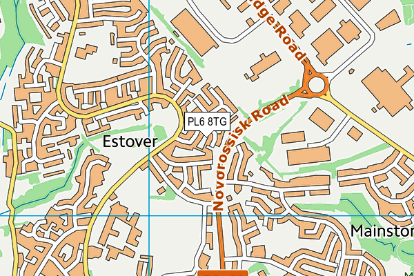 PL6 8TG map - OS VectorMap District (Ordnance Survey)