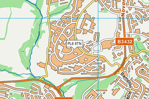 PL6 8TN map - OS VectorMap District (Ordnance Survey)