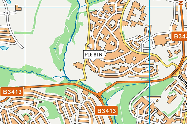 PL6 8TR map - OS VectorMap District (Ordnance Survey)