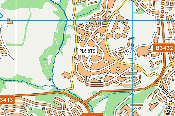 PL6 8TS map - OS VectorMap District (Ordnance Survey)