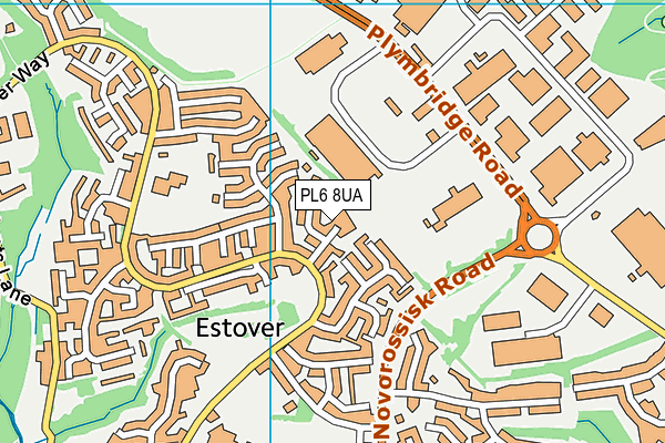 PL6 8UA map - OS VectorMap District (Ordnance Survey)