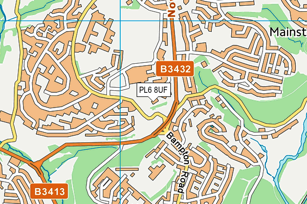 PL6 8UF map - OS VectorMap District (Ordnance Survey)