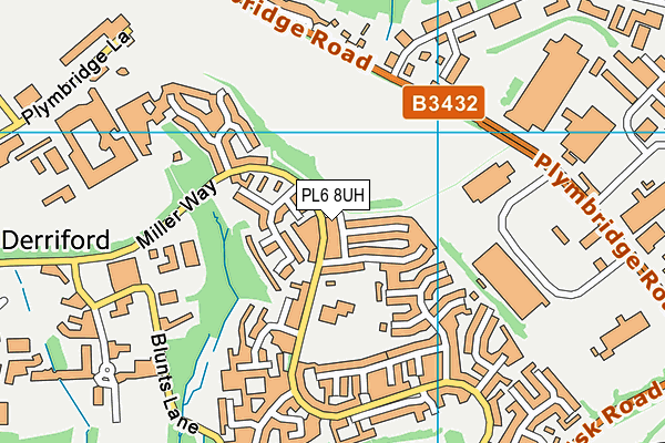 PL6 8UH map - OS VectorMap District (Ordnance Survey)