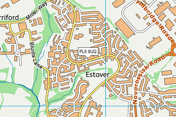 PL6 8UQ map - OS VectorMap District (Ordnance Survey)