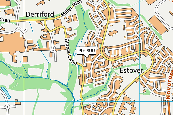 PL6 8UU map - OS VectorMap District (Ordnance Survey)