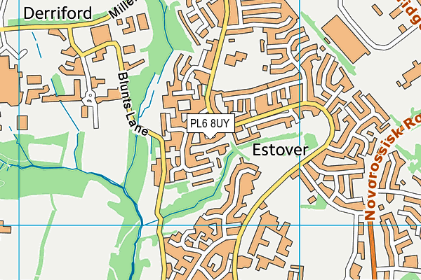 PL6 8UY map - OS VectorMap District (Ordnance Survey)