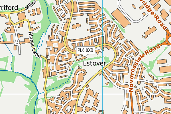 PL6 8XB map - OS VectorMap District (Ordnance Survey)