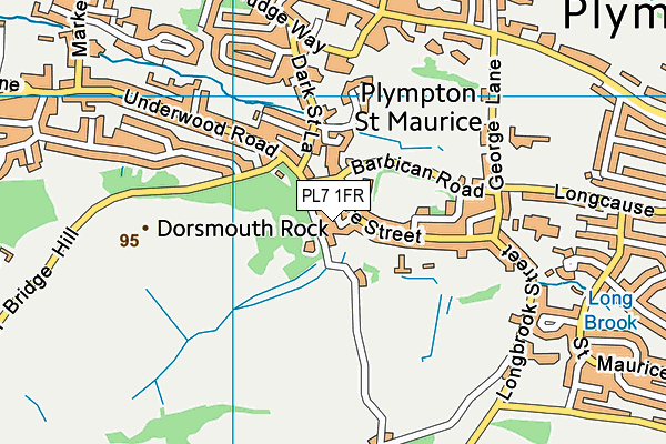 PL7 1FR map - OS VectorMap District (Ordnance Survey)